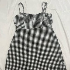 Gingham mini dress